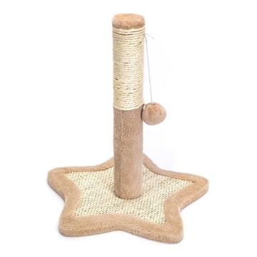 Stâlp de zgâriat pentru pisici Nobleza 38x33,5 cm bej