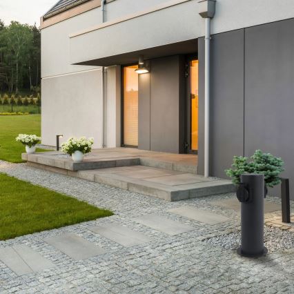 Stâlp exterior cu priză dublă ELEKTRI 230V IP44