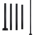 Stâlp metalic BASE pentru iluminat exterior, 4 m, Ø 60 mm, negru