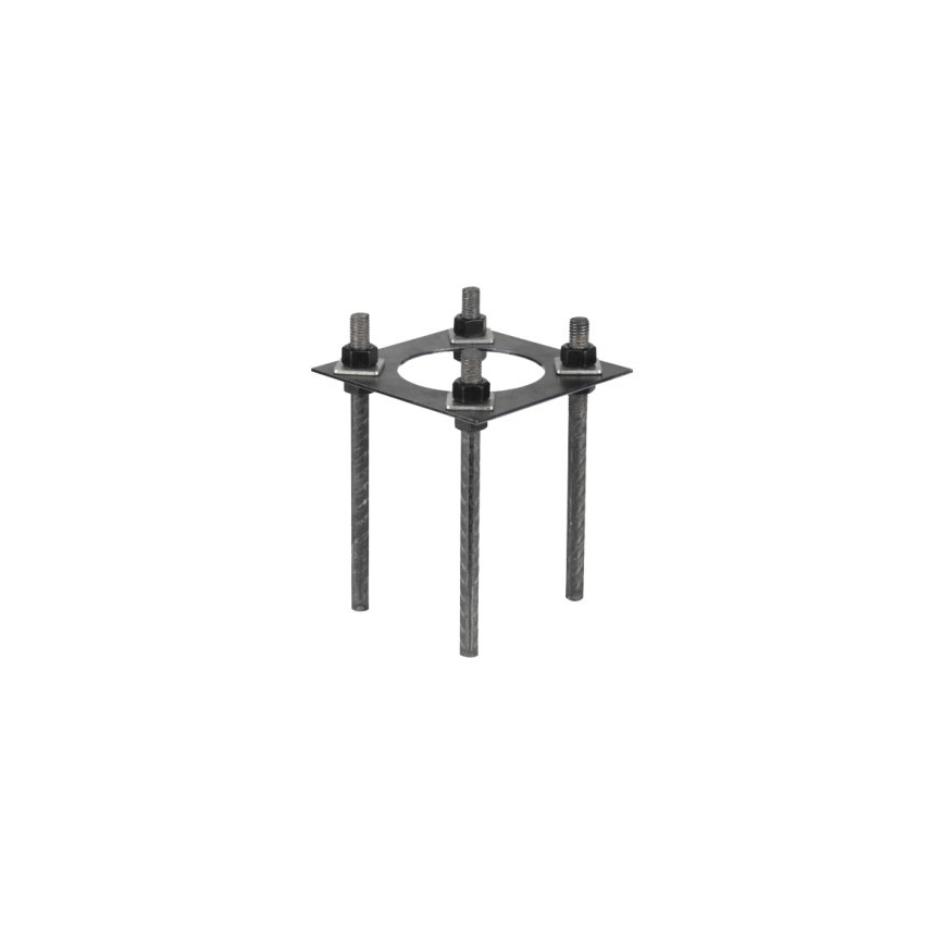 Stâlp metalic BASE pentru iluminat exterior, 4 m, Ø 60 mm, negru