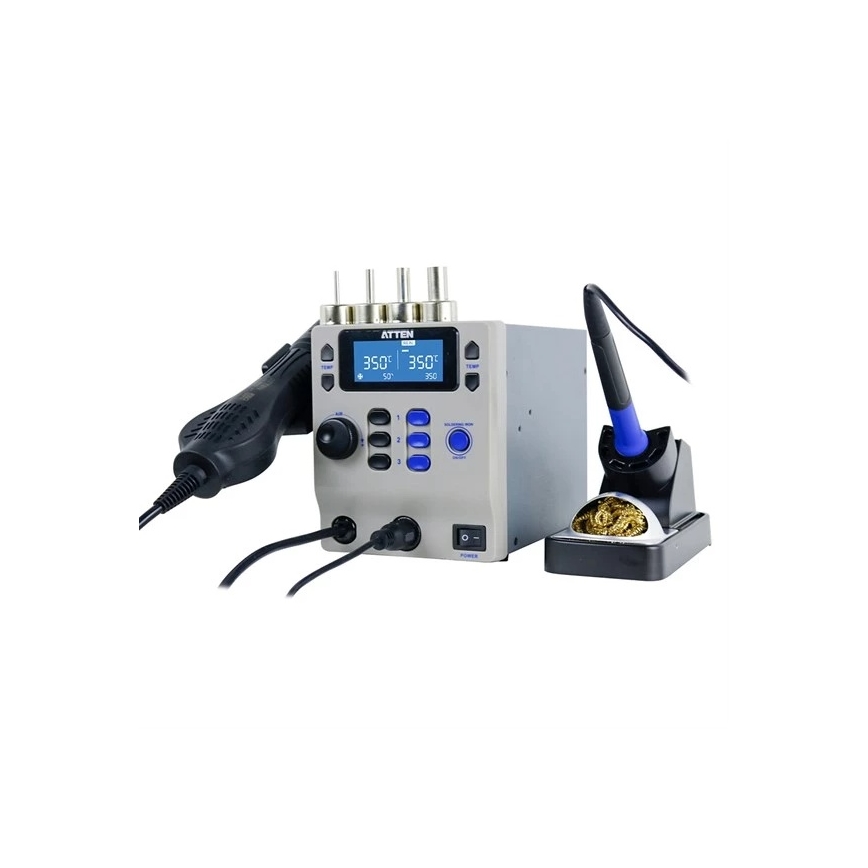 Stație combinată de aer cald și de lipit cu ecran LCD 800W/230V