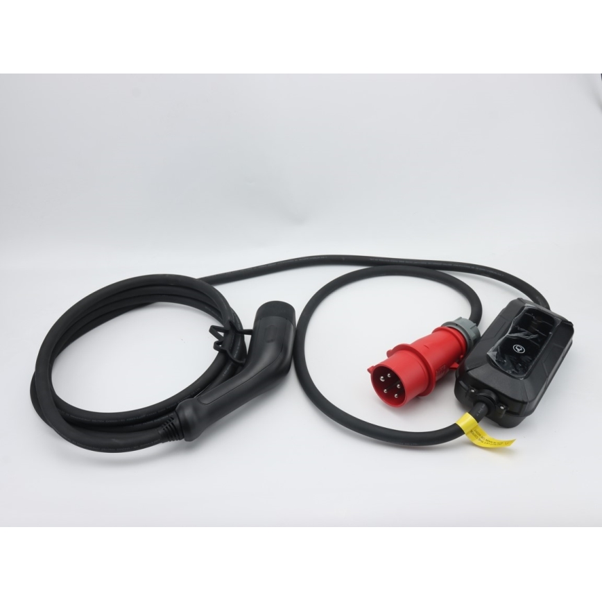 Stație de încărcare EV de voiaj pentru mașini electrice FAST c.a. Type 2 16A/380V 11kW + fișă 230V, 3,7kW 5m + carcasă