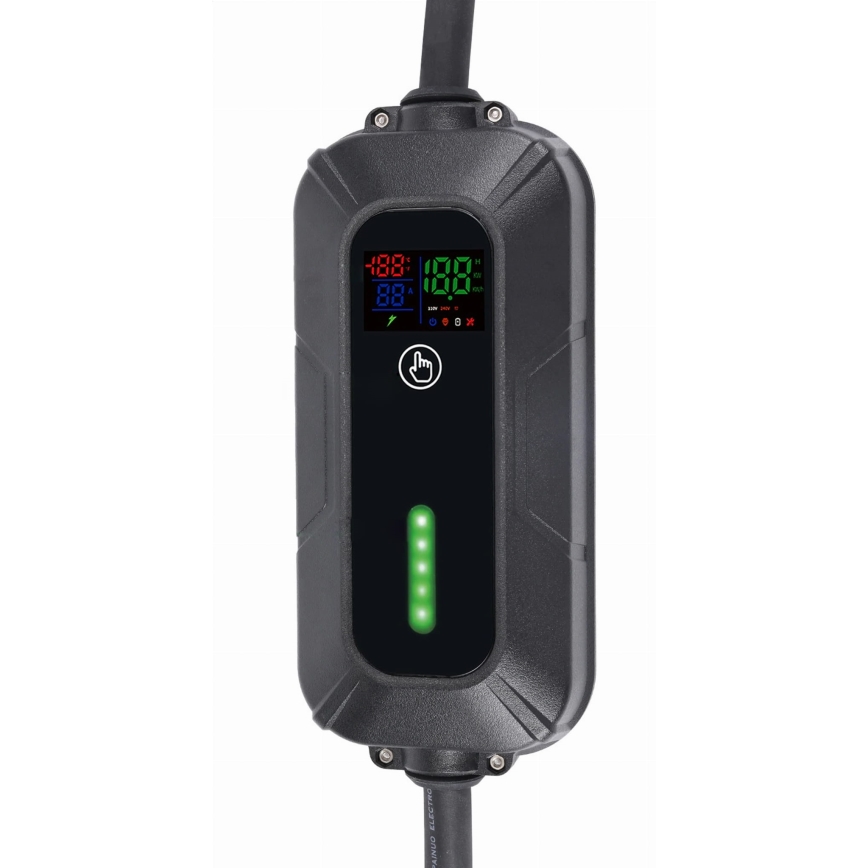 Stație de încărcare portabilă pentru vehicule electrice EV/PHEV, AC, conector Type 2, 32 A/400 V, 22 kW, IP55, cablu 5 m + adaptor 230 V 3,7 kW + husă