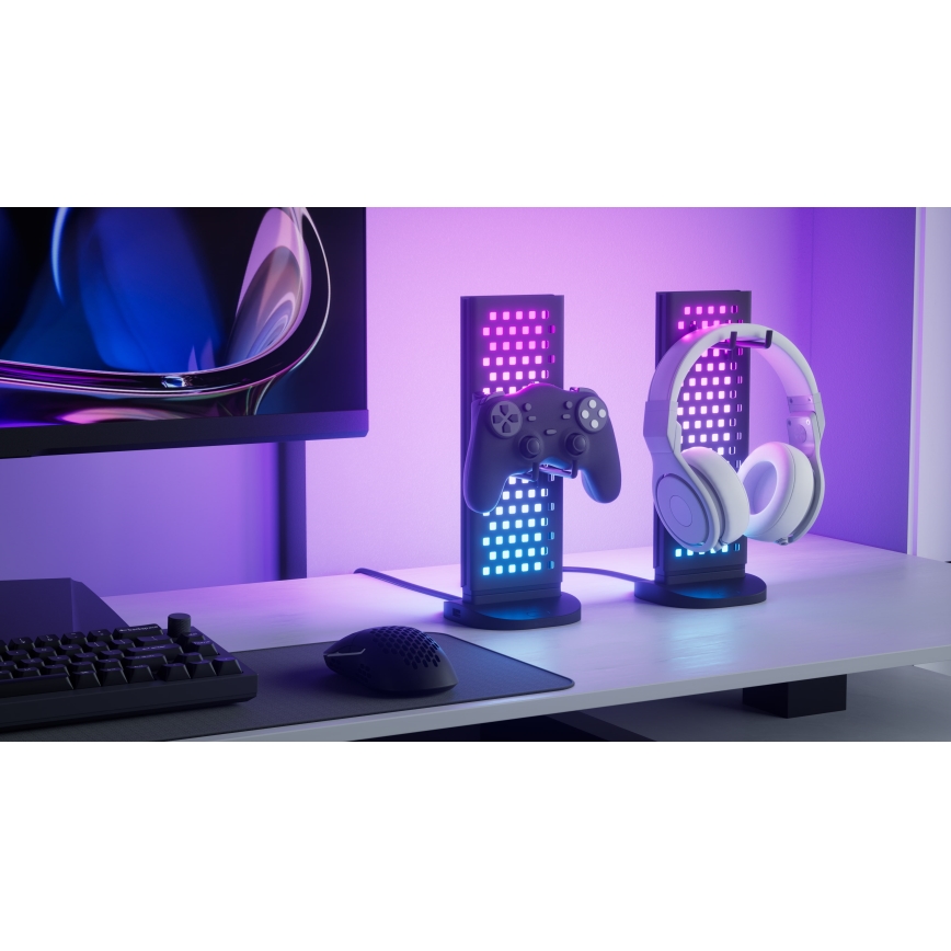 Stație LED RGBIC dimabilă de încărcare de masă Nanoleaf 5V 2700-6500K black