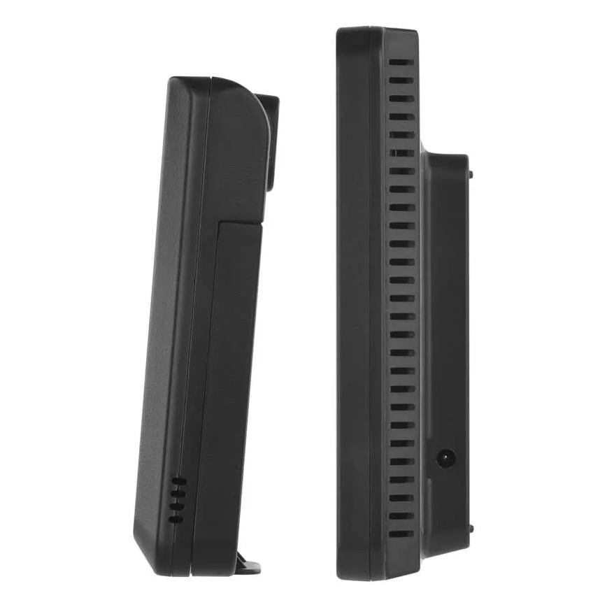 Stație meteo cu afișaj LCD color și alarmă, 5V, 3xAAA + 2xAA, negru