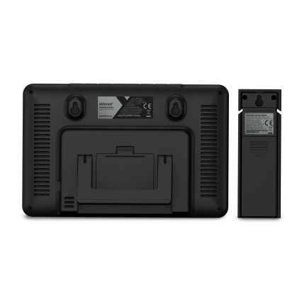 Stație meteo cu afișaj LCD ELDONEX EWS-1010-BK 2xAAA negru