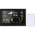 Stație meteo cu ecran color, 5V/2xAAA, negru