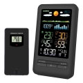 Stație meteo cu ecran LCD, 2xAA + 2xAA, negru