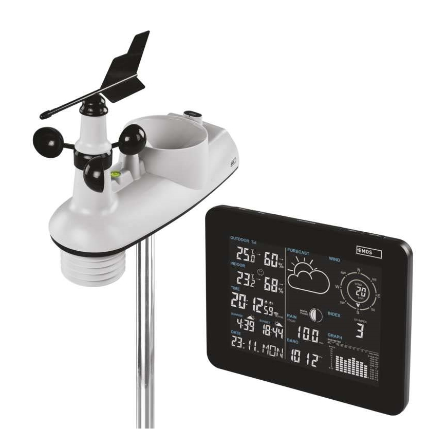 Stație meteo fără fir 5V/3xAAA Wi-Fi Tuya