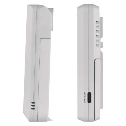 Stație meteo neagră, 5V, 2x AAA + 2x AAA