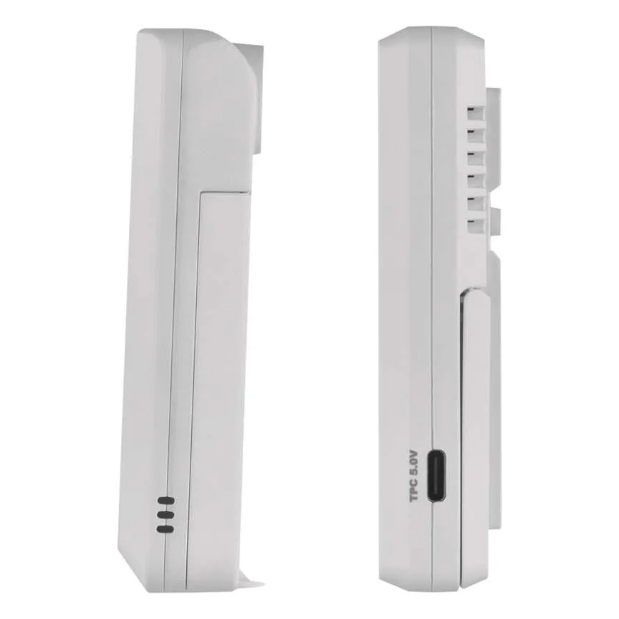 Stație meteo neagră, 5V, 2x AAA + 2x AAA