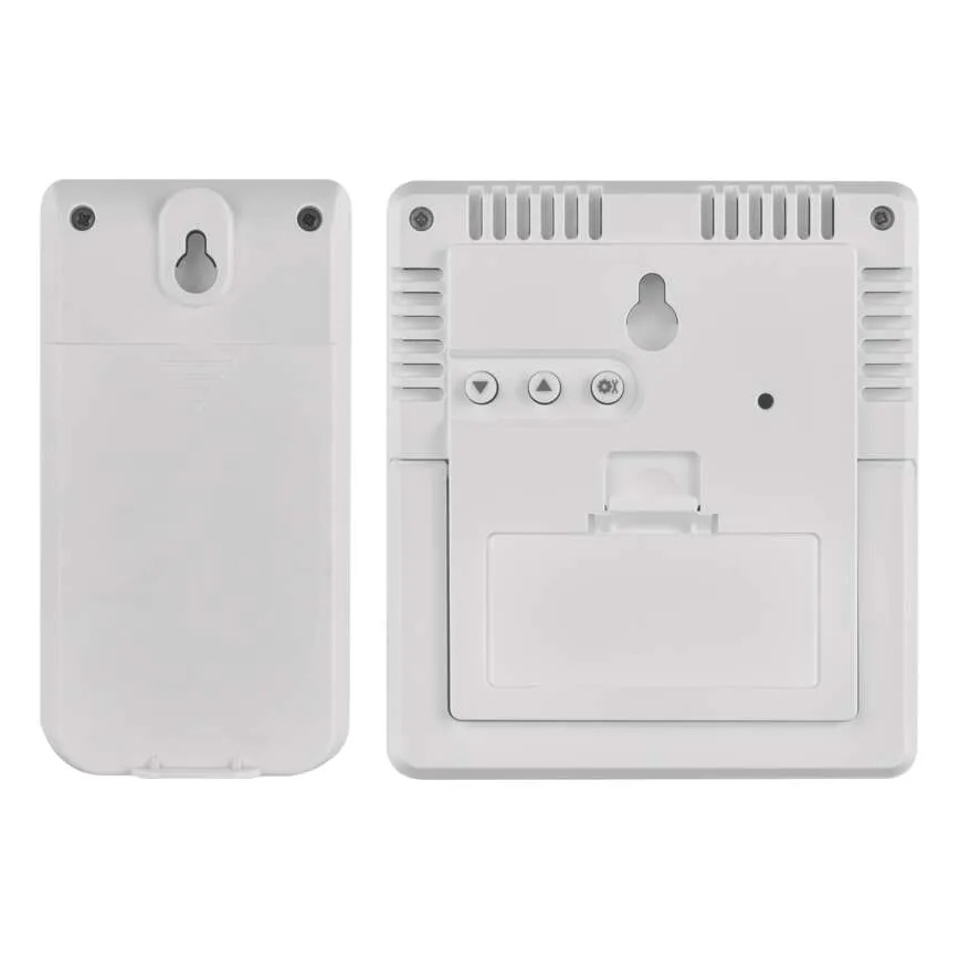 Stație meteo neagră, 5V, 2x AAA + 2x AAA