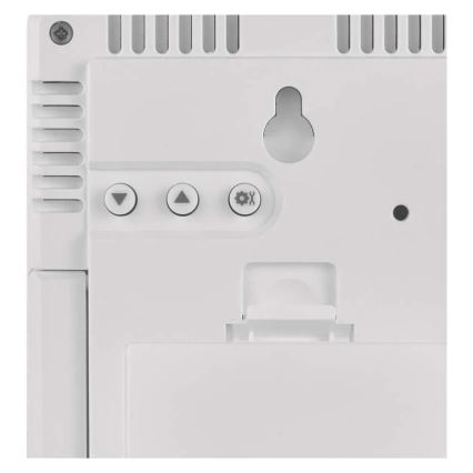 Stație meteo neagră, 5V, 2x AAA + 2x AAA