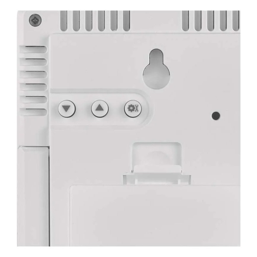 Stație meteo neagră, 5V, 2x AAA + 2x AAA