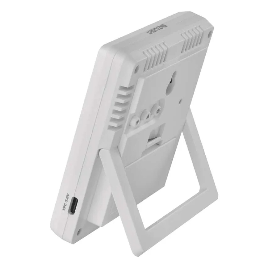 Stație meteo neagră, 5V, 2x AAA + 2x AAA