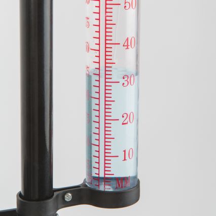 Stație meteorologică de grădină 3 în 1, 145 cm, neagră