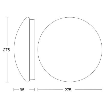 STEINEL 035105 - LED Corp de iluminat baie RS 16 LED G LED/9,5W/230V