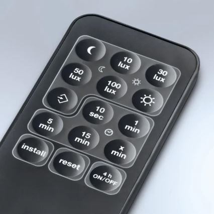 Steinel 059538 - Senzor de mișcare SensIQ IP54 negru + telecomandă