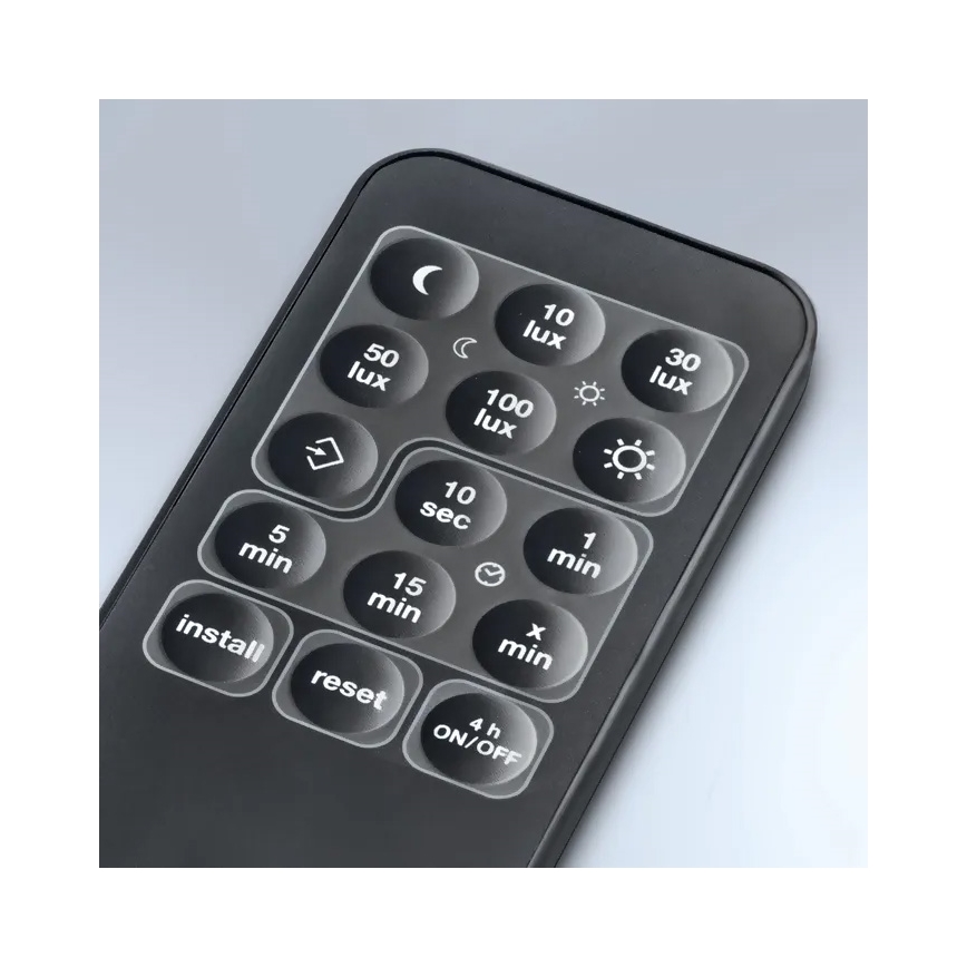 Steinel 059538 - Senzor de mișcare SensIQ IP54 negru + telecomandă