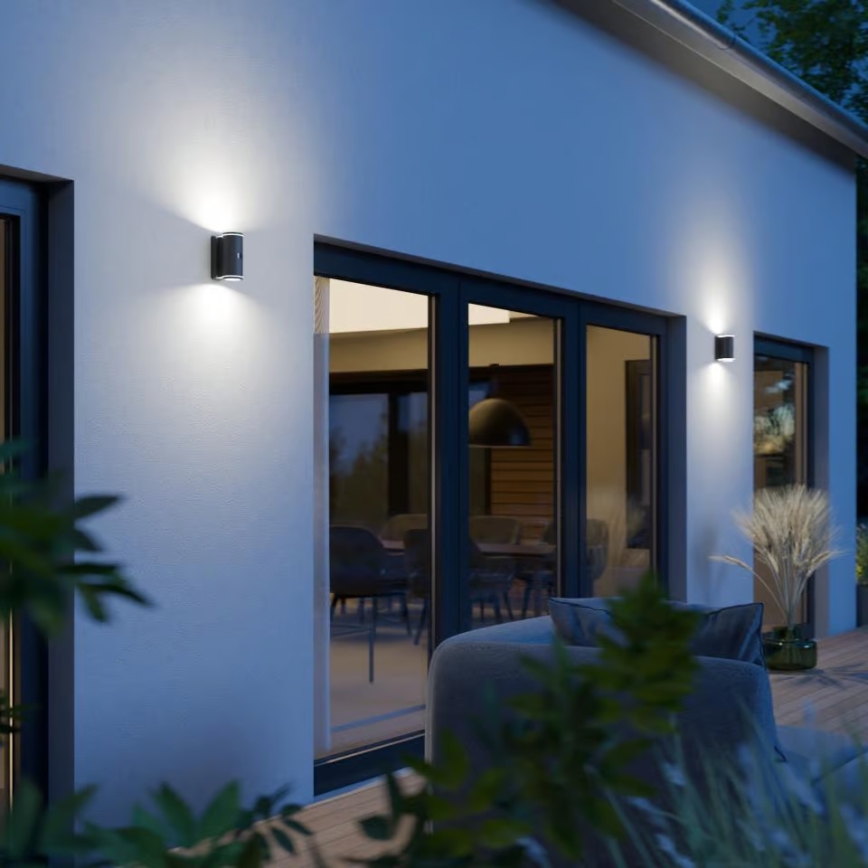 Steinel 087753 - Aplica LED de perete pentru exterior, 2x GU10, 14,5 W, 230 V, L 940, IP44