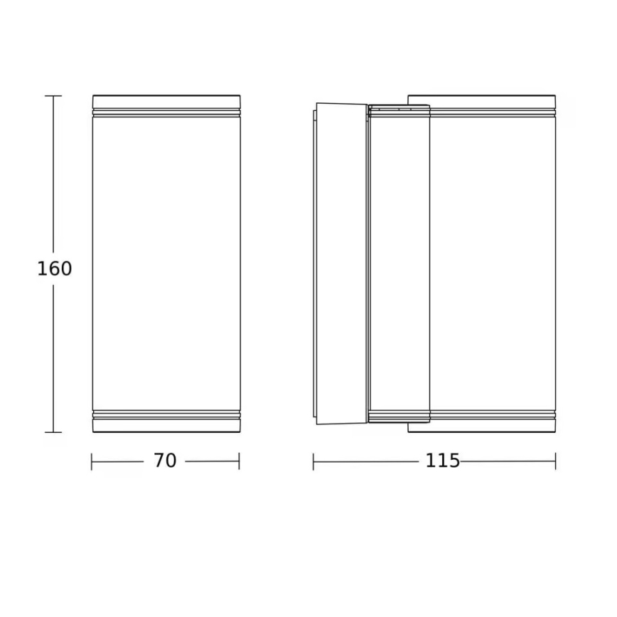 Steinel 087753 - Aplica LED de perete pentru exterior, 2x GU10, 14,5 W, 230 V, L 940, IP44