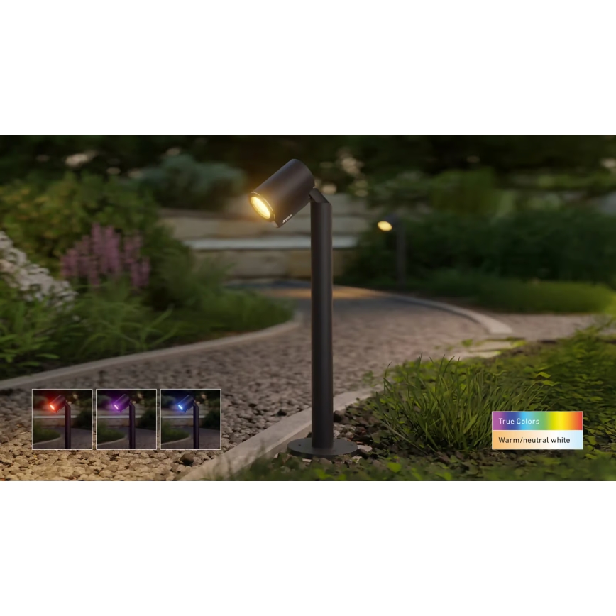 Steinel 089320 - Lampă LED RGBW de exterior cu senzor, 7,9 W, 24 V, IP65