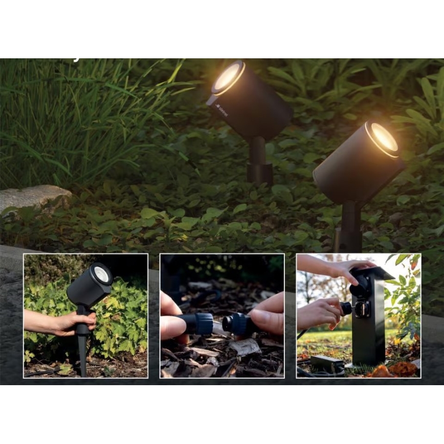 Steinel 089344 - Lampă LED RGBW de exterior cu senzor, 7,9 W/24 V, IP65