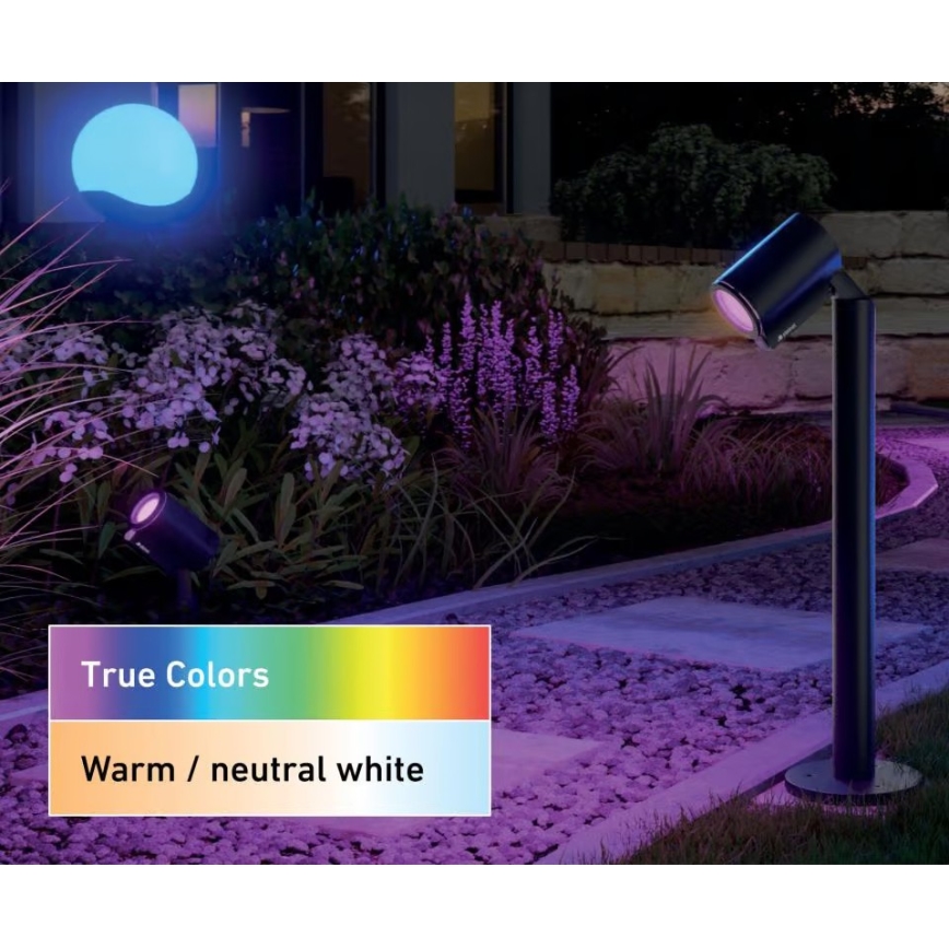 Steinel 089351 - Lampă LED RGBW de exterior, 7,9 W, 24 V, IP65