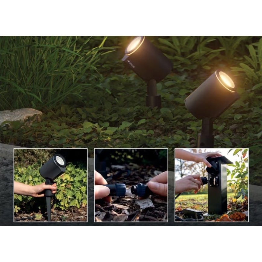 Steinel 089351 - Lampă LED RGBW de exterior, 7,9 W, 24 V, IP65