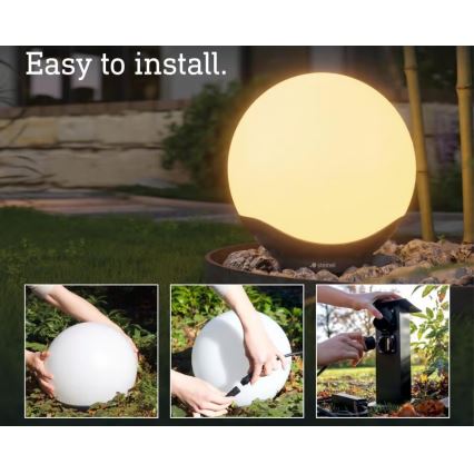 Steinel 089375 - Lampă LED RGBW de exterior cu senzor, 9,07 W, 24 V, 400 mm, IP65