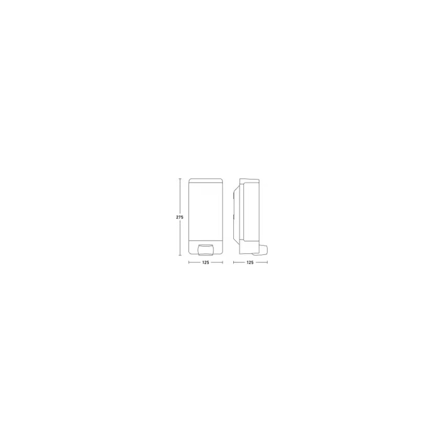 Steinel 094263 - Lampă cu senzor pentru numărul casei 1xE27/15W/230V L 14 S IP44