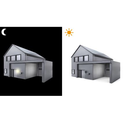 STEINEL 550318 - Comutator crepuscular NightMatic 2000 negru IP54