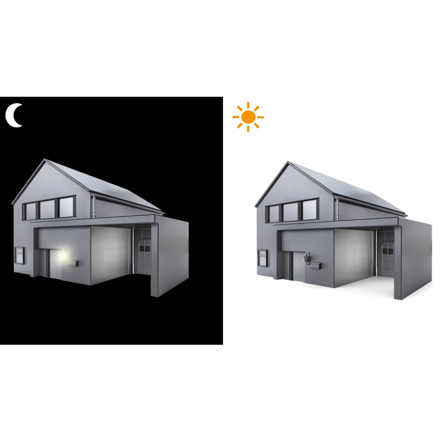 STEINEL 550318 - Comutator crepuscular NightMatic 2000 negru IP54