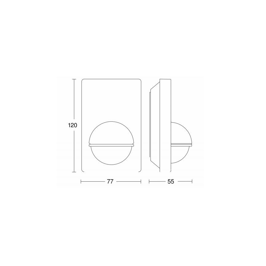 STEINEL 603113 - Senzor de mișcare exterior IS 180-2 negru IP54