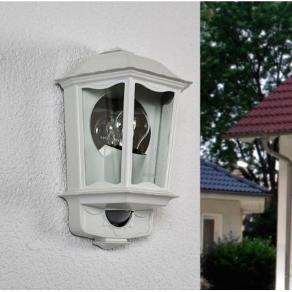 Steinel 644512 - Corp de iluminat perete exterior cu senzor L 190 S 1xE27/100W/230V