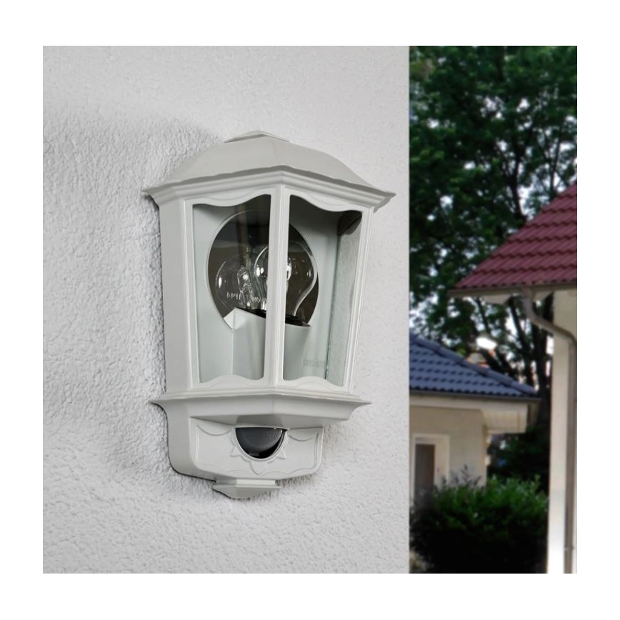 Steinel 644512 - Corp de iluminat perete exterior cu senzor L 190 S 1xE27/100W/230V