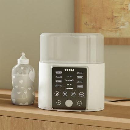 Sterilizator de biberoane și încălzitor de alimente pentru bebeluși TESLA Smart 200W/230V
