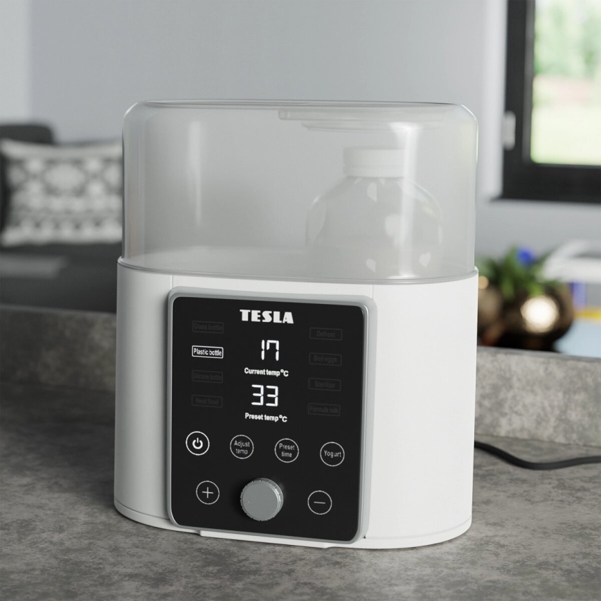 Sterilizator de biberoane și încălzitor de alimente pentru bebeluși TESLA Smart 200W/230V
