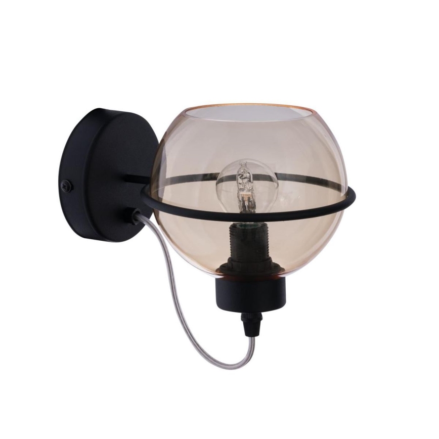 Sticlă de rezervă pentru lustru POBO E27, Ø 14 cm — bej fumuriu