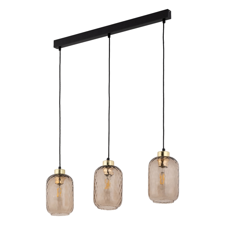 Sticlă de schimb pentru candelabru și aplică de perete PESCARA E27 Ø 14 cm, maro fumuriu