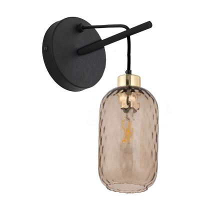 Sticlă de schimb pentru candelabru și aplică de perete PESCARA E27 Ø 14 cm, maro fumuriu