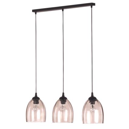 Sticlă de schimb pentru lustră cu soclu E27, Ø 17 cm, fumuriu bej