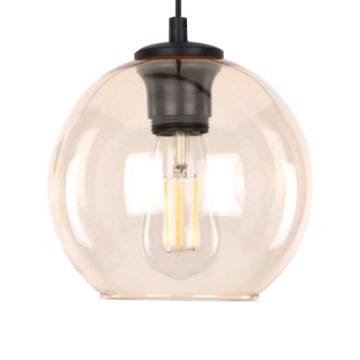 Sticlă de schimb pentru lustră POBO G9, diametru 14 cm, bej fumuriu