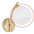 Sticlă de schimb pentru lustru și lampă de perete AMOS E27, Ø 13 cm, albă