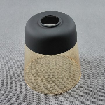 Sticlă de schimb pentru lustrul AMBER E27, diam. 15,5 cm, negru/bej fumuriu