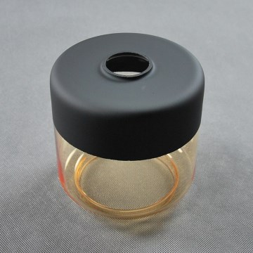 Sticlă de schimb pentru lustrul AMBER E27, Ø 14 cm, negru / bej fumuriu