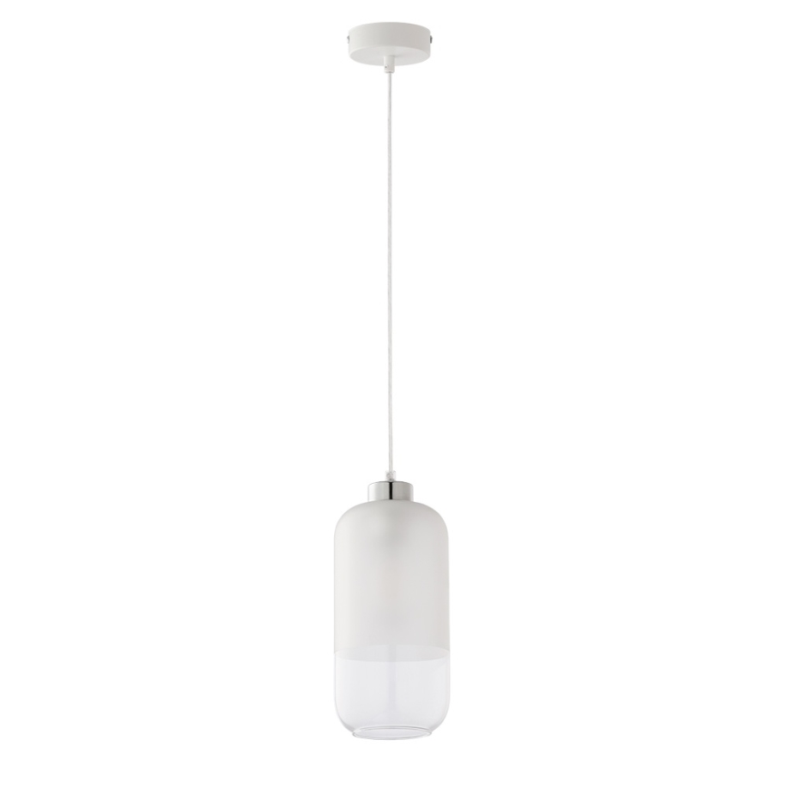 Sticlă de schimb pentru lustrul MARCO E27, diametru 14 cm, transparentă/opal alb
