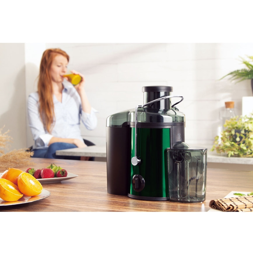 Storcător de fructe și legume 1,5 l  400W/230V verde/negru BerlingerHaus