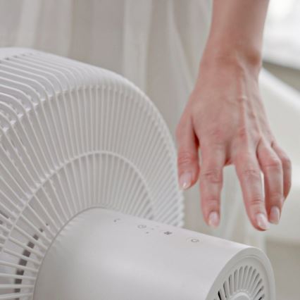Stylies - Ventilator de podea 2 în 1 ANTILA 25 W/230 V 88 cm alb + telecomandă