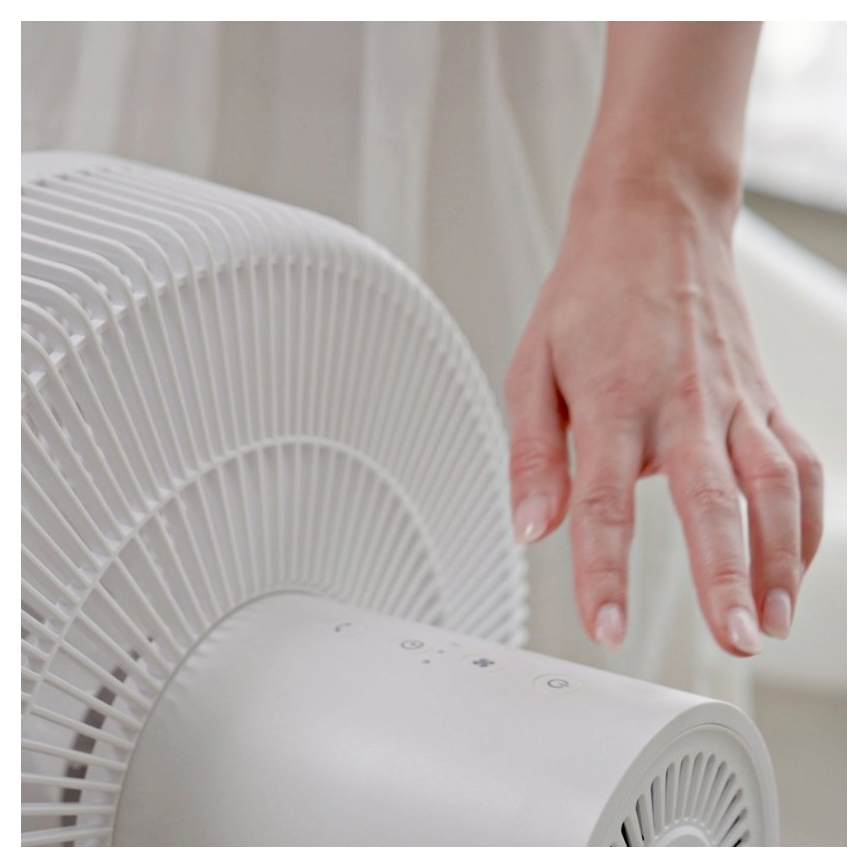 Stylies - Ventilator de podea 2 în 1 ANTILA 25 W/230 V 88 cm alb + telecomandă
